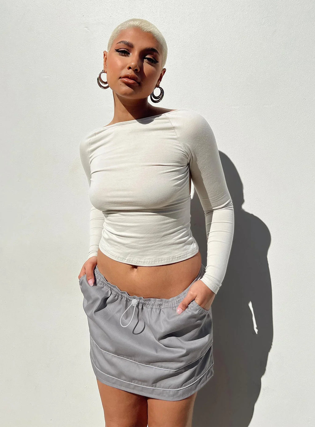 Rixie Long Sleeve Top Beige