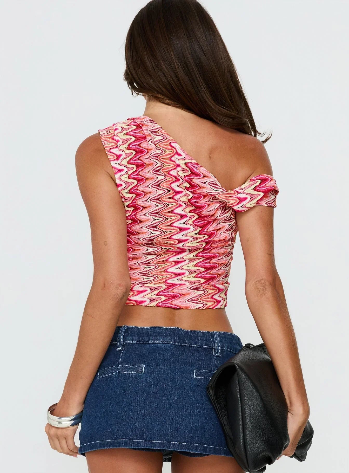 Beaming Brighter Off Shoulder Cinched Draped Top Pink