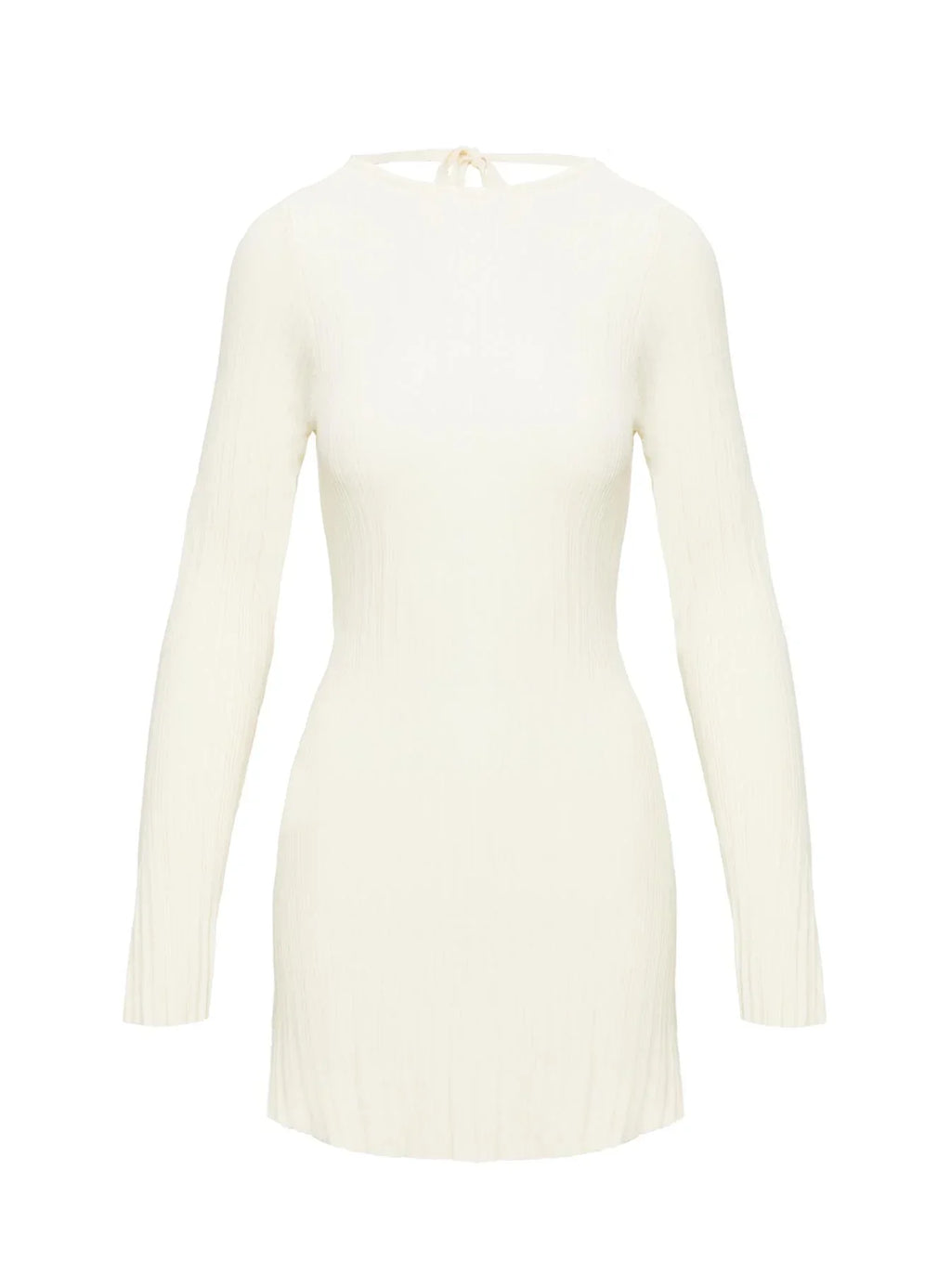 Mayok Long Sleeve Mini Dress Cream