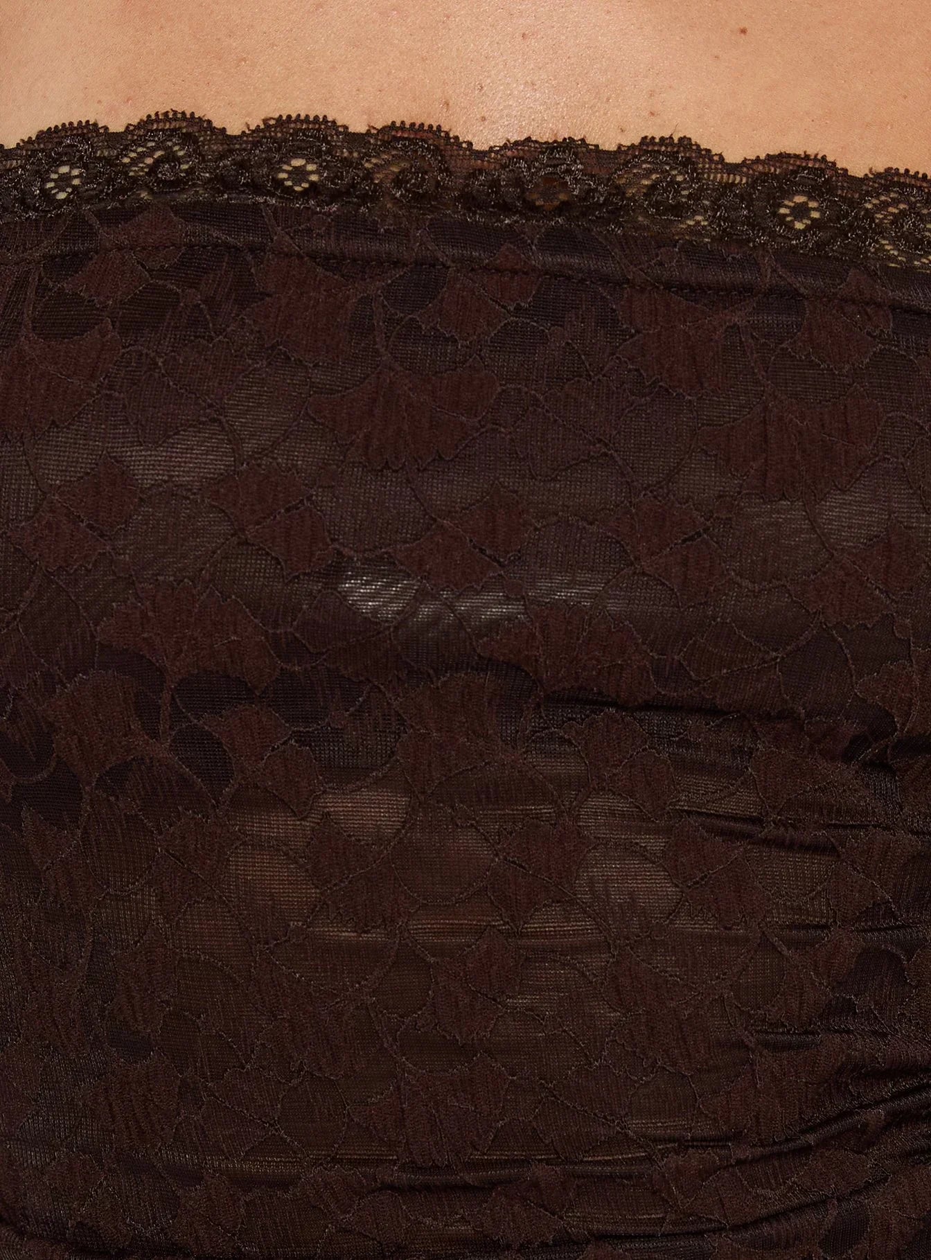 Mochapella Strapless Top Chocolate