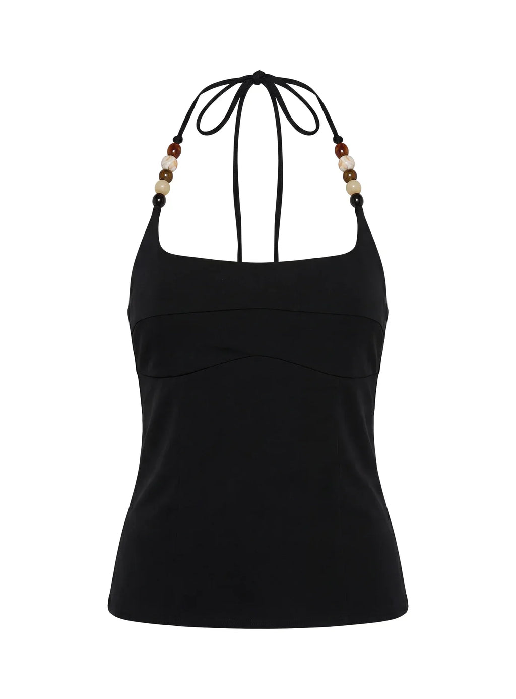Cherise Bead Detail Top Black