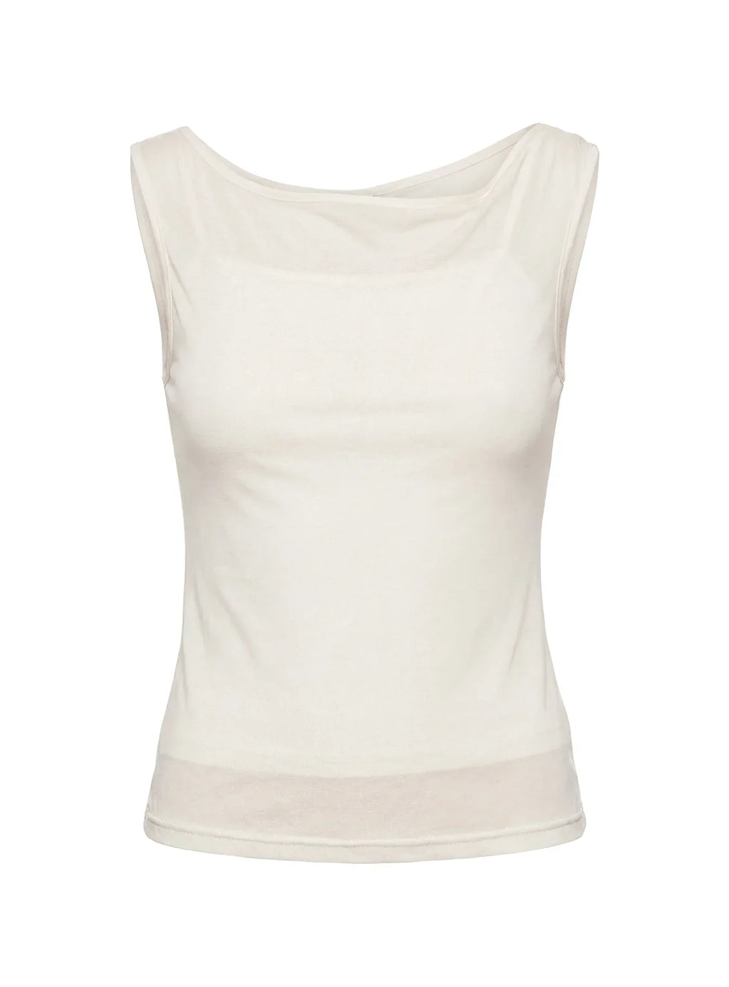 Skaia Layered Sheer Top Cream