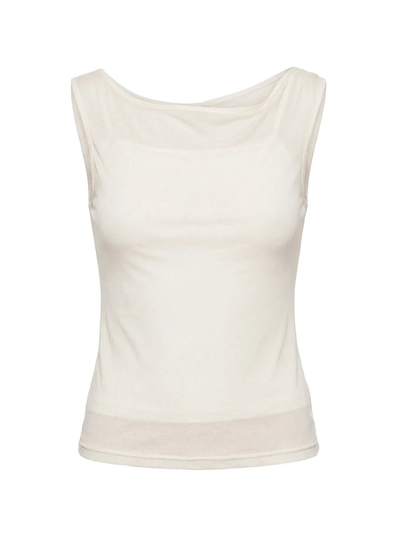 Skaia Layered Sheer Top Cream