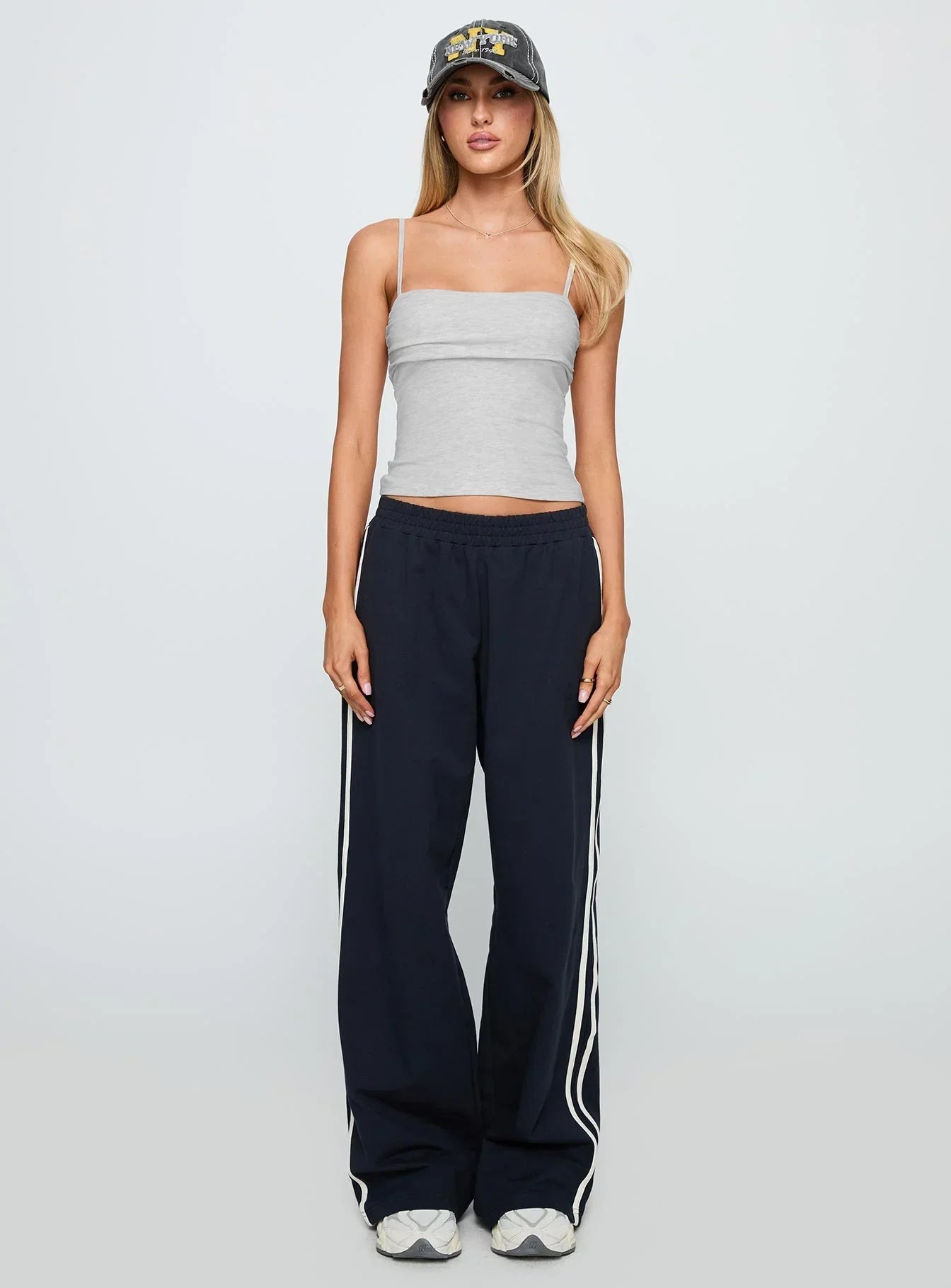 Race My Mind Top Grey Marle