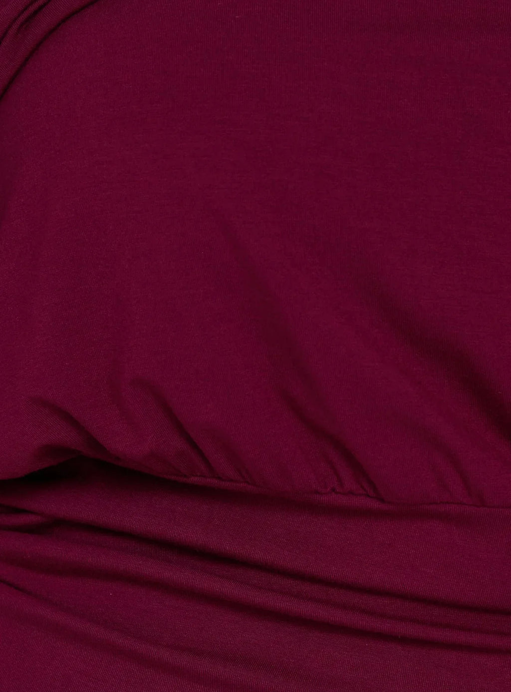 Ashlinn Off Shoulder Drapey Top Cherry Lacquer Curve