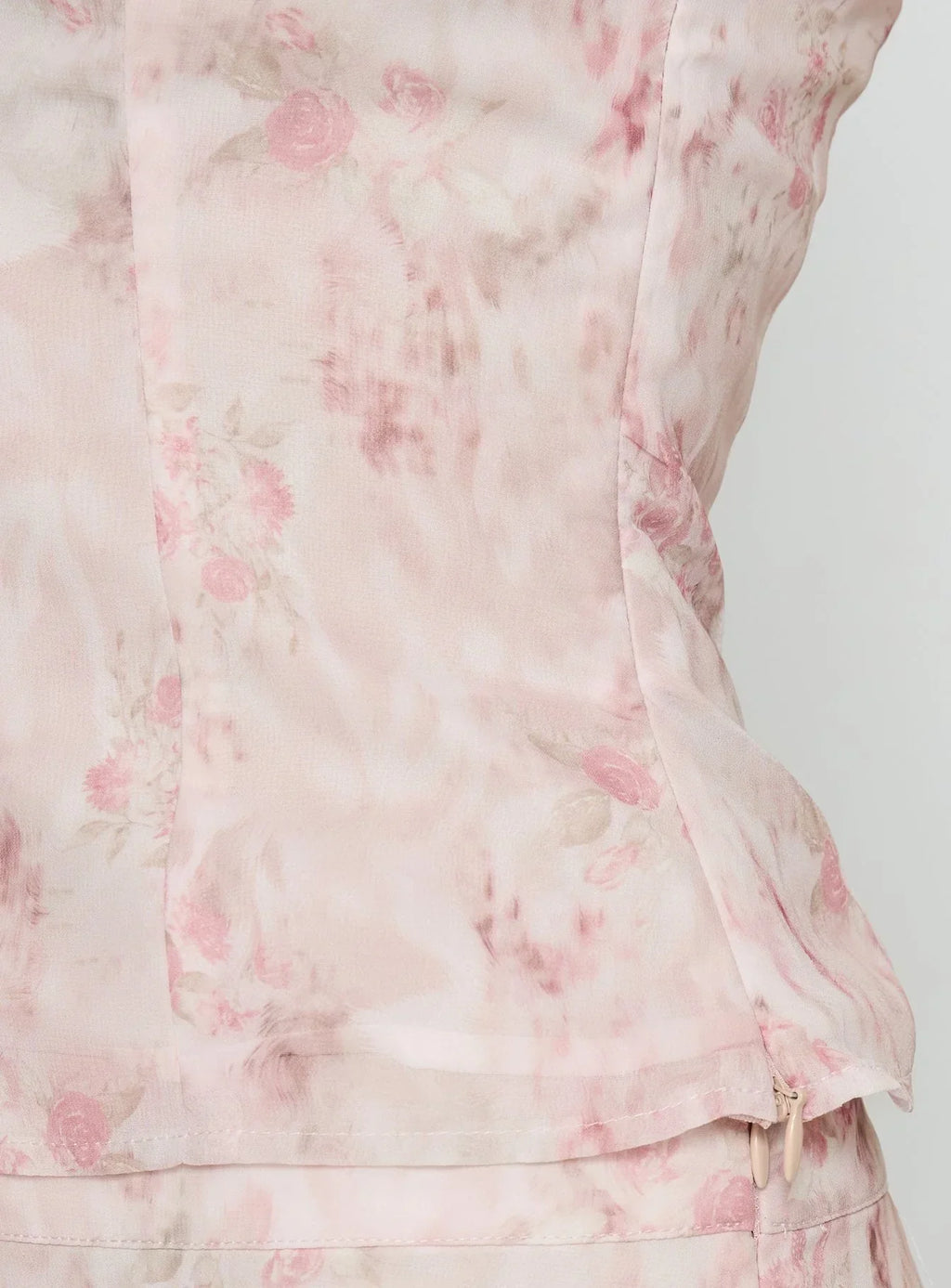 Avaline Lace Trim Blouse Top Pink