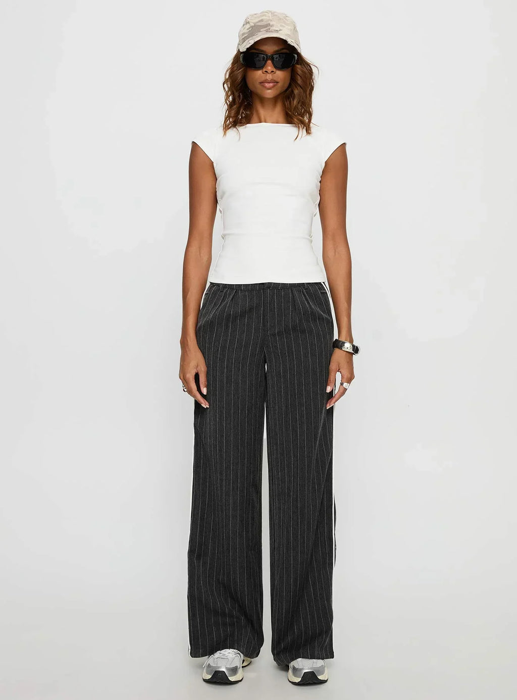 Drives Me Crazy Backless Top White