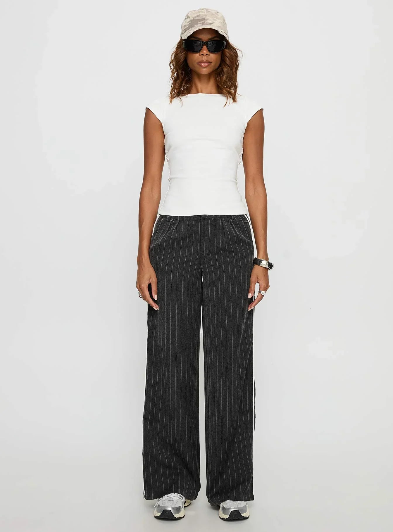 Drives Me Crazy Backless Top White