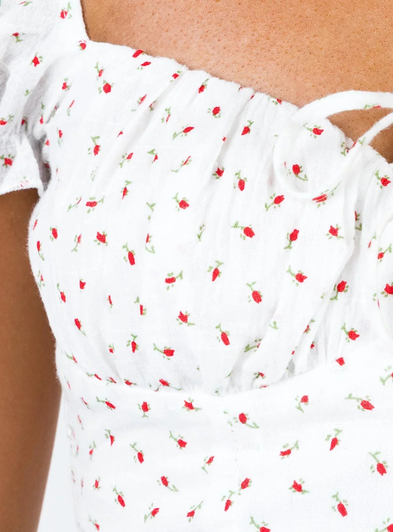 Natalina Mini Dress White / Red