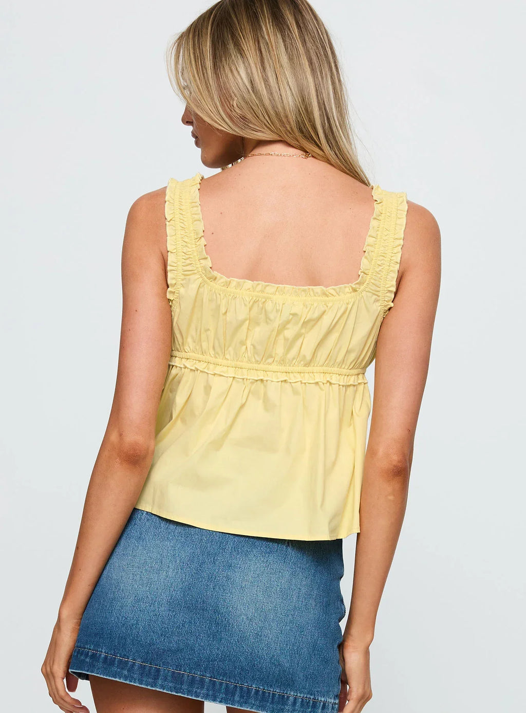Thalira Top Yellow