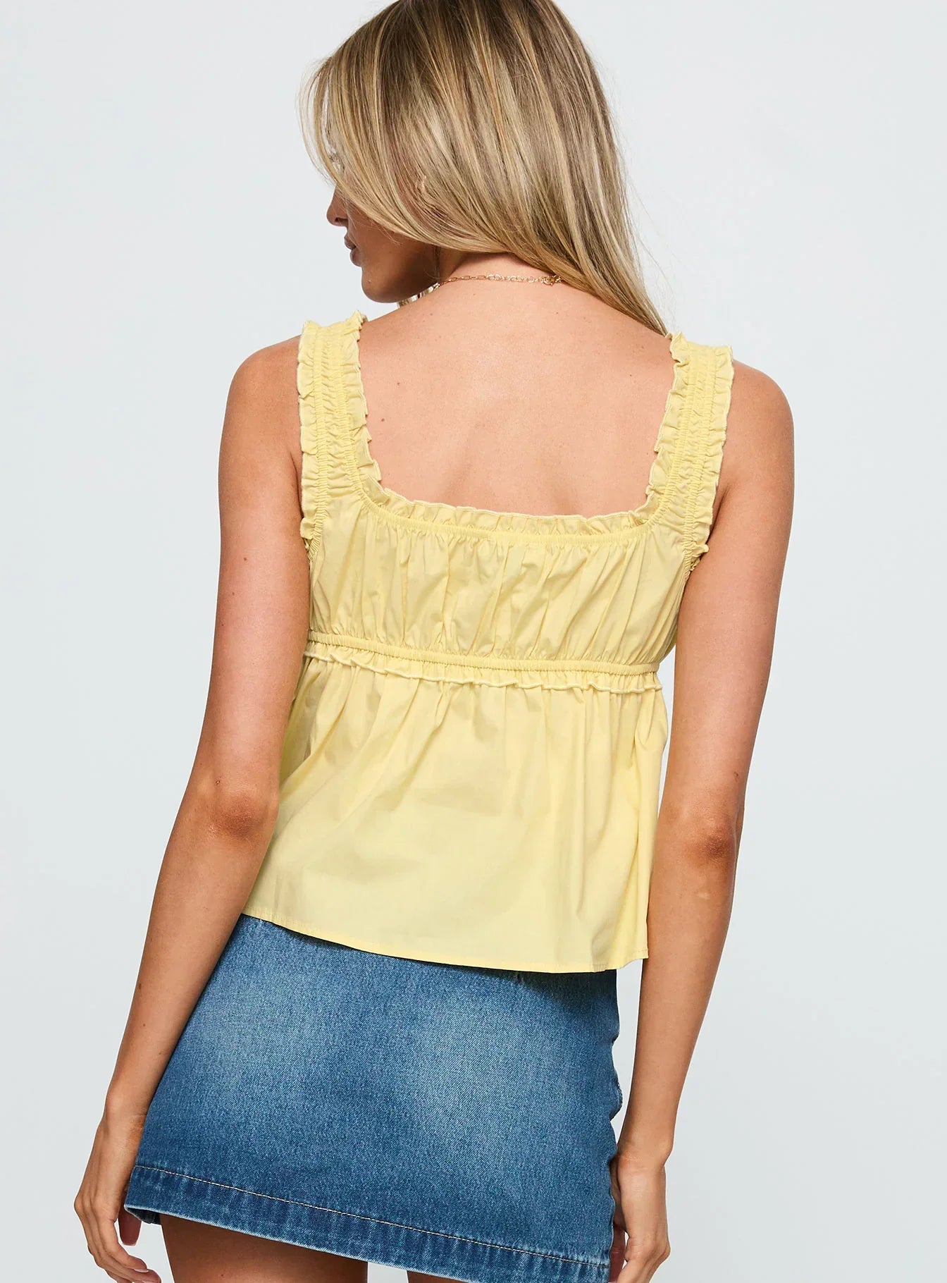 Thalira Top Yellow