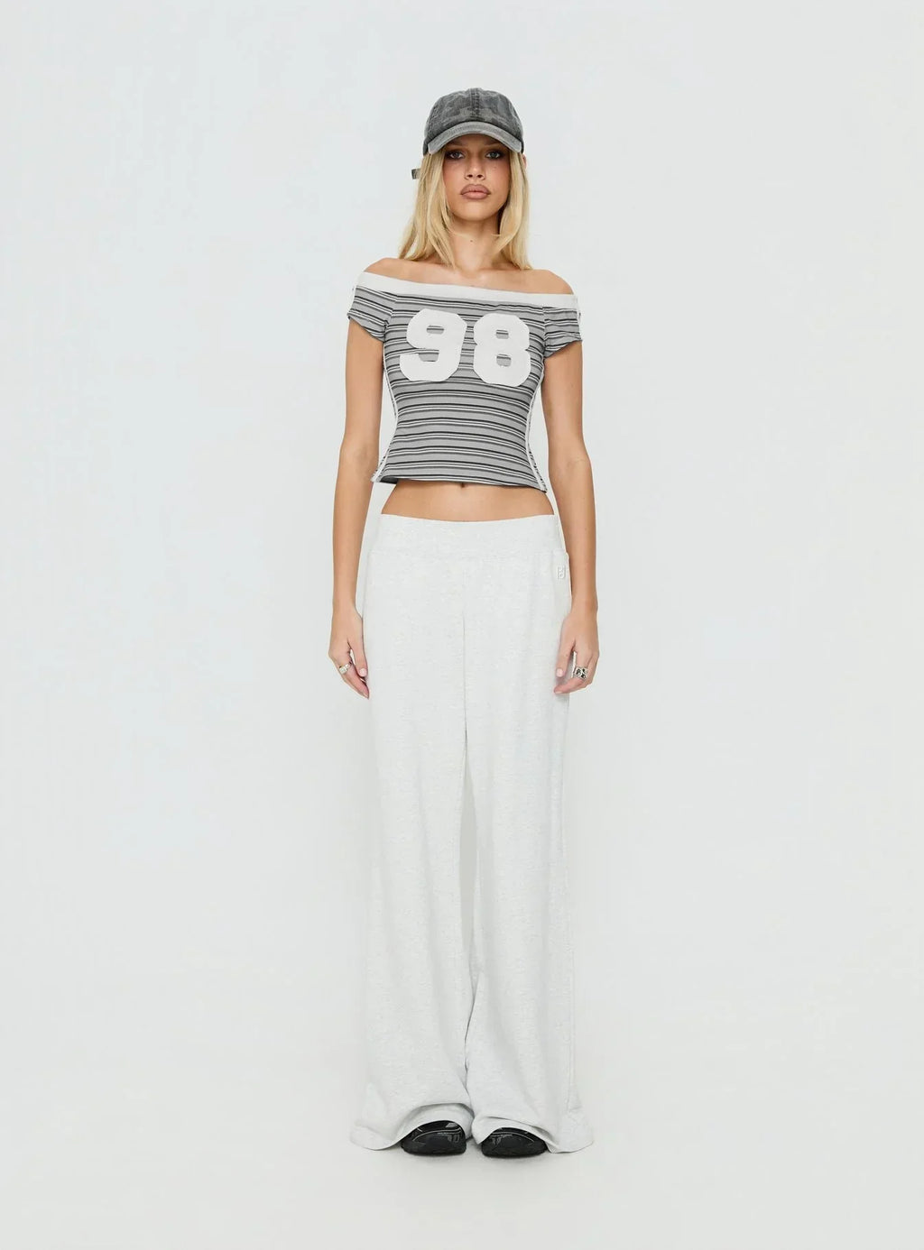 98 Baby Off The Shoulder Top Stripe