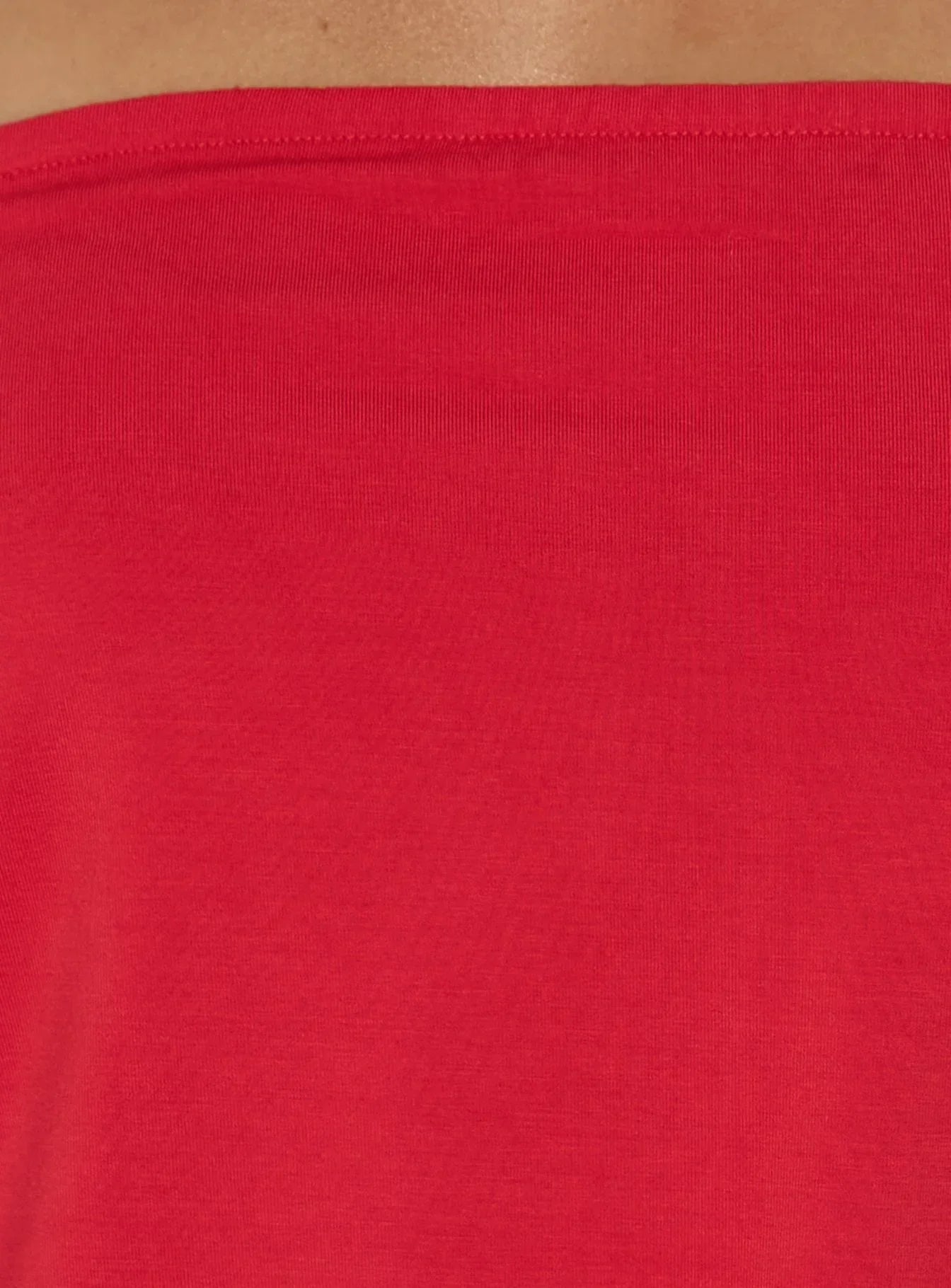 Wryn Strapless Blouson Tie Detail Top Red