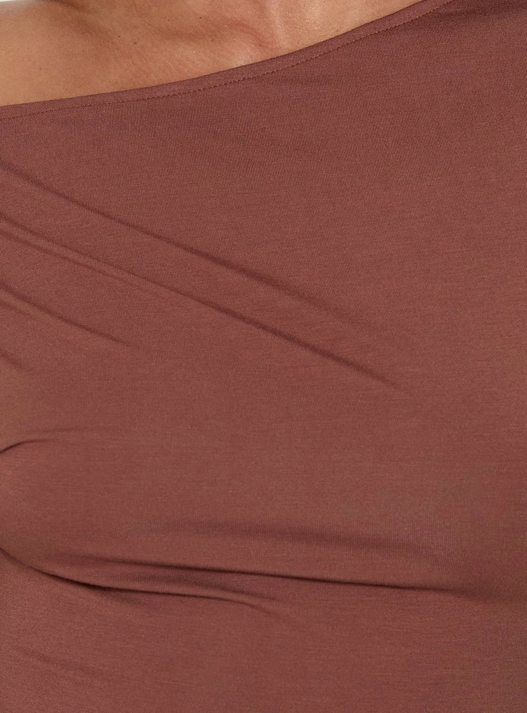 Luckiest Girl Off Shoulder Cinched Top Clay