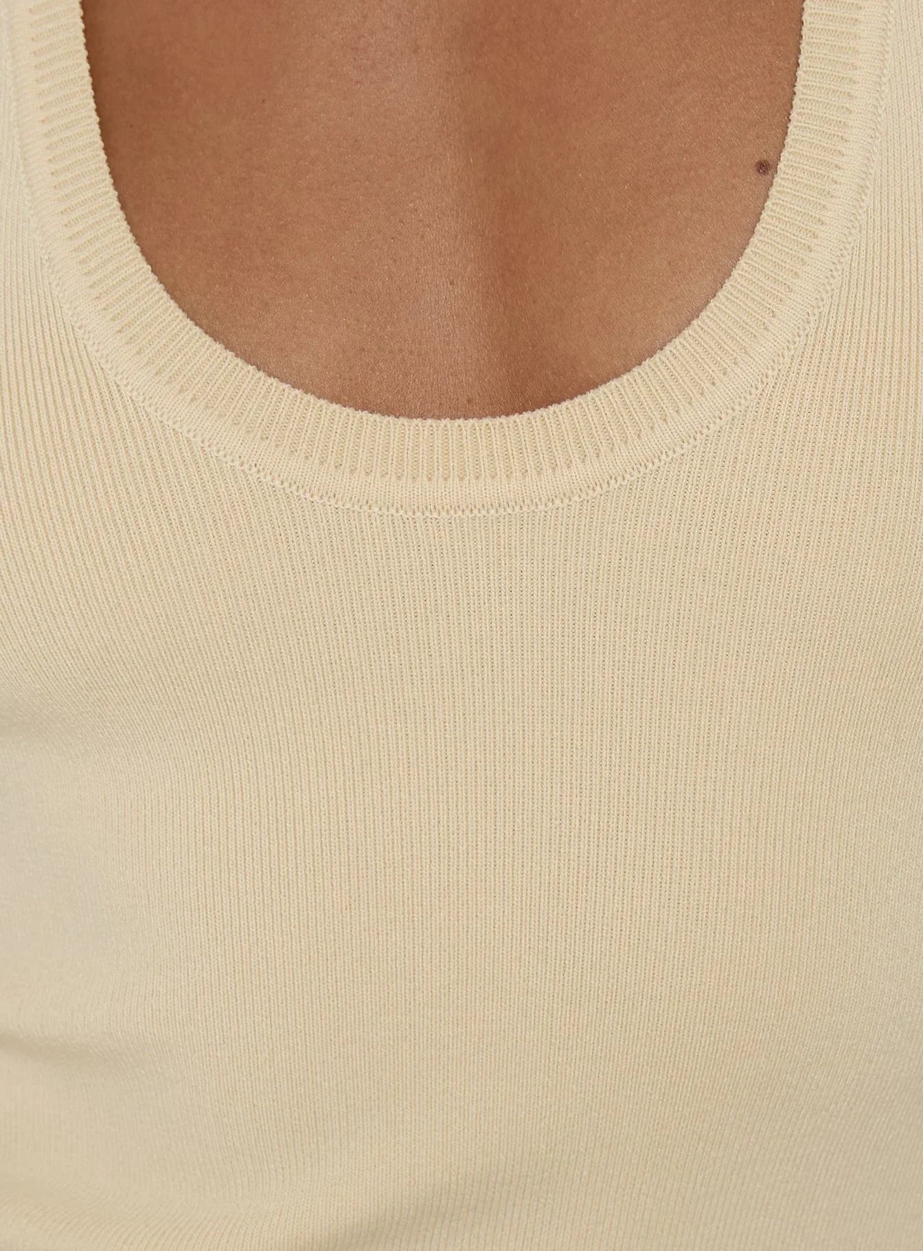 Solanah Knit Tank Top Lemon