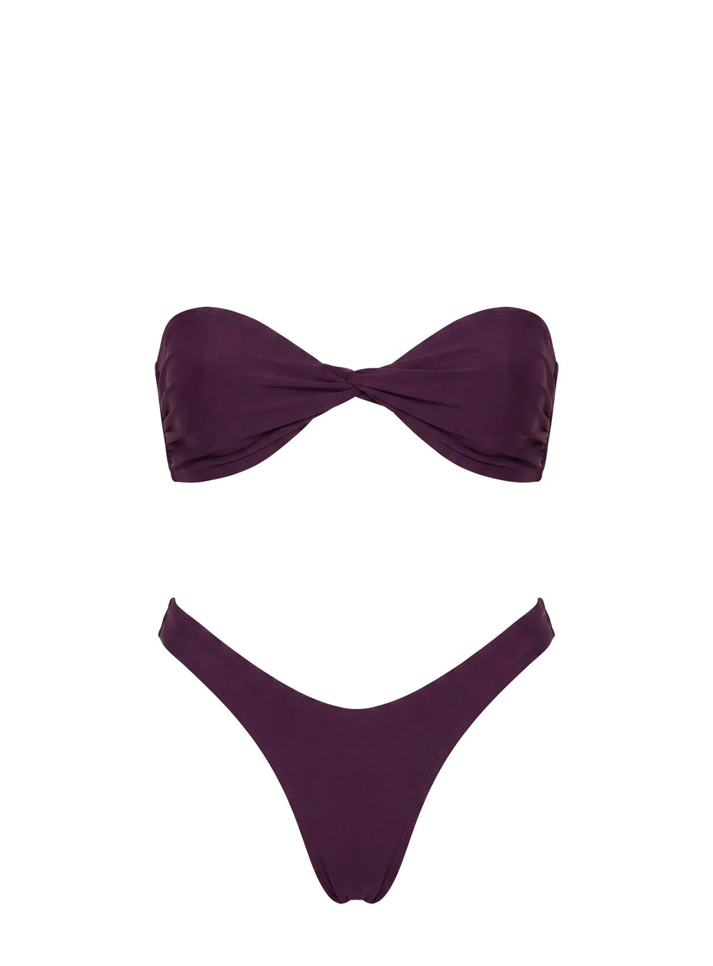 Tamrali Bandeau Bikini Top Purple