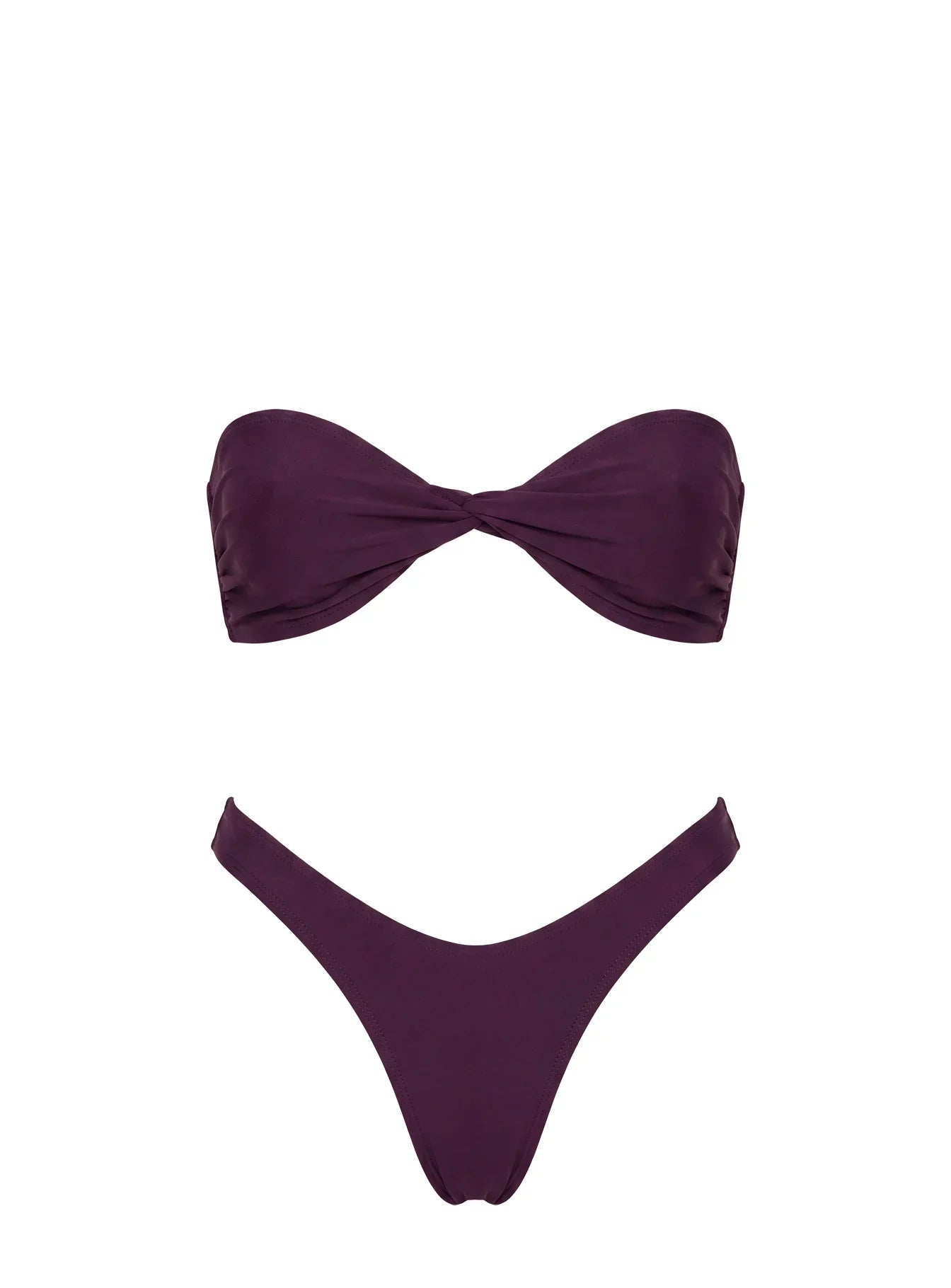 Tamrali Bandeau Bikini Top Purple