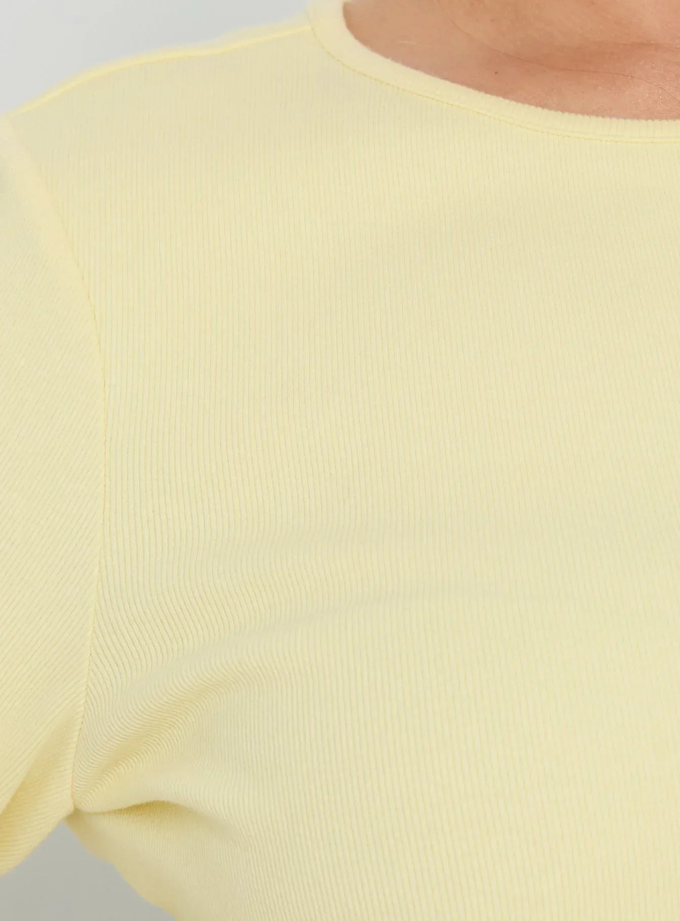 Elaia 3/4 Sleeve Top Yellow Curve