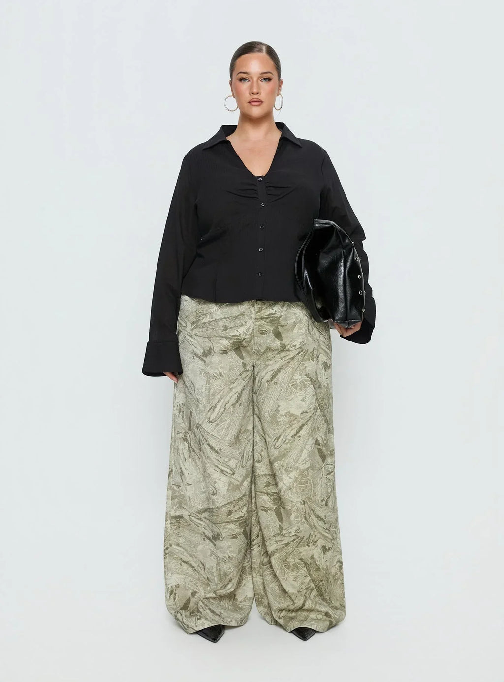 Elowenn Long Sleeve Top Black Curve