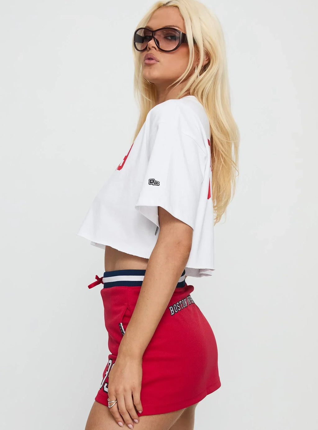 Boston University Track Top White