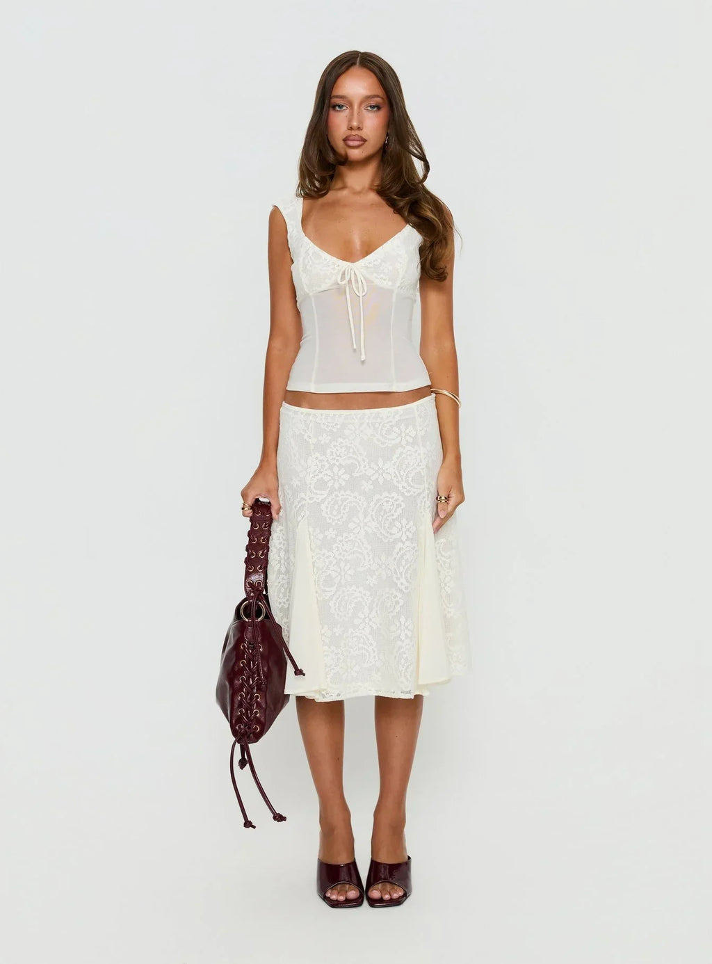 Quani Lace Top Cream