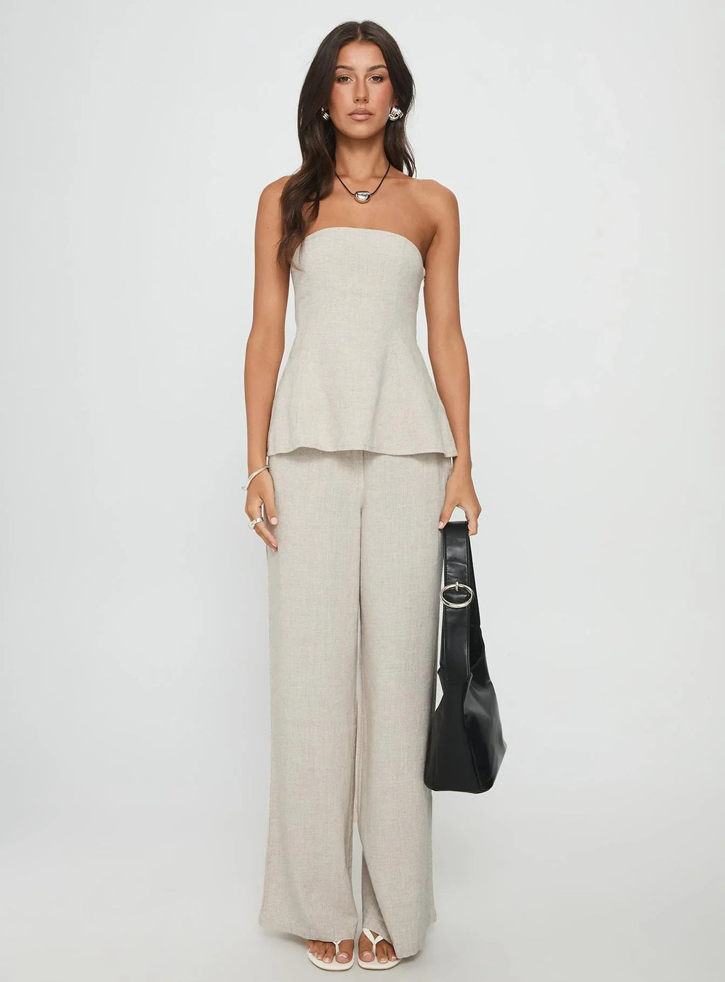 Esidora Strapless Flare Top Natural