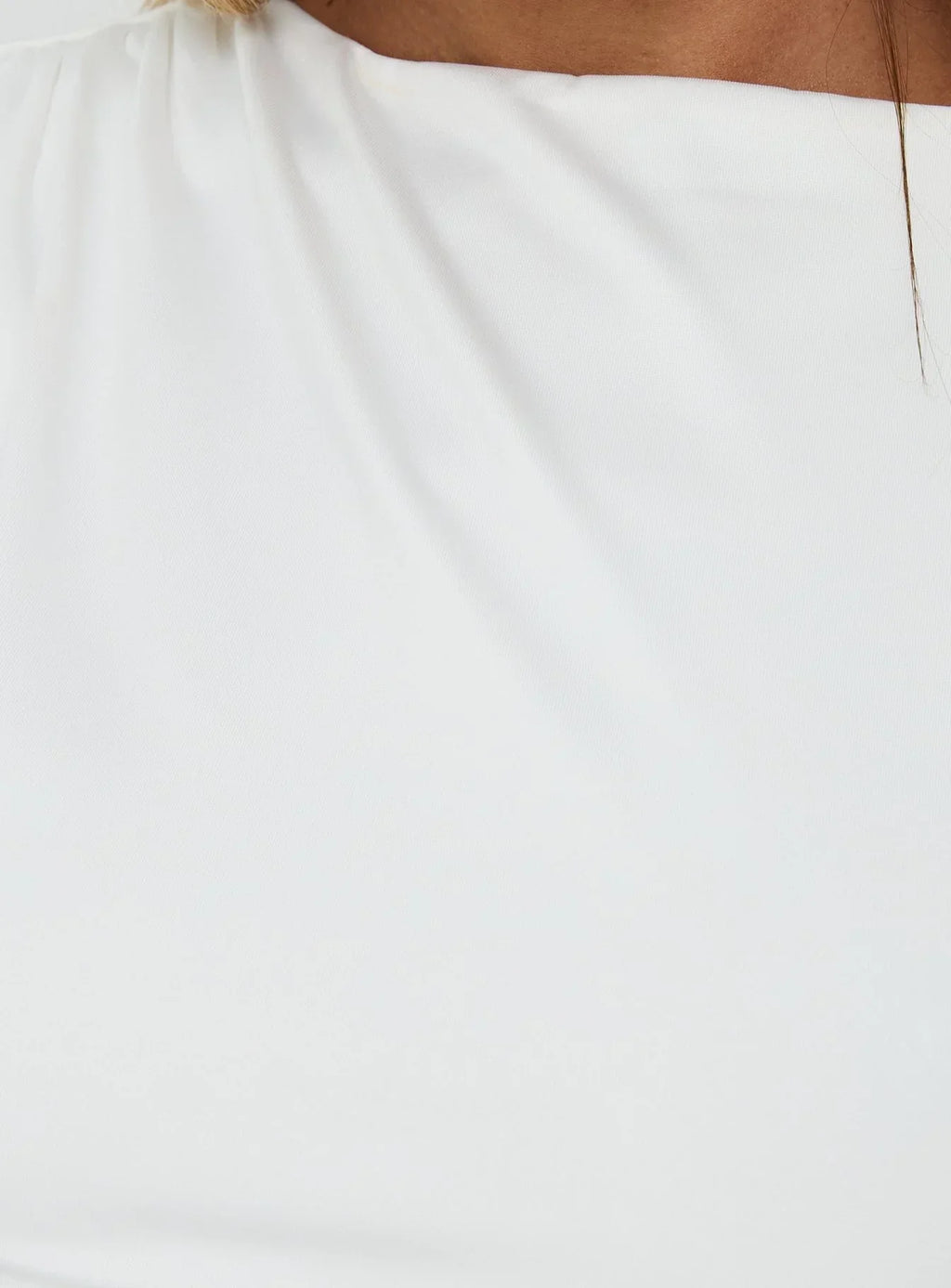 Mystro Cut Out Top White