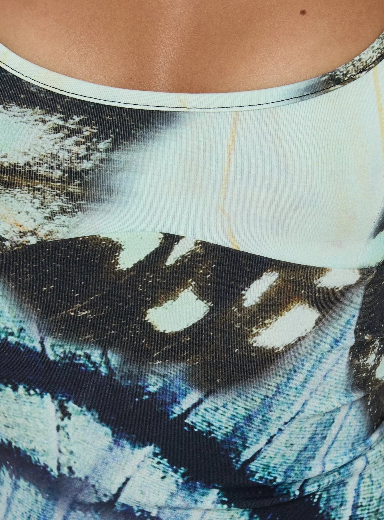Full Focus Cami Top Blue Butterfly