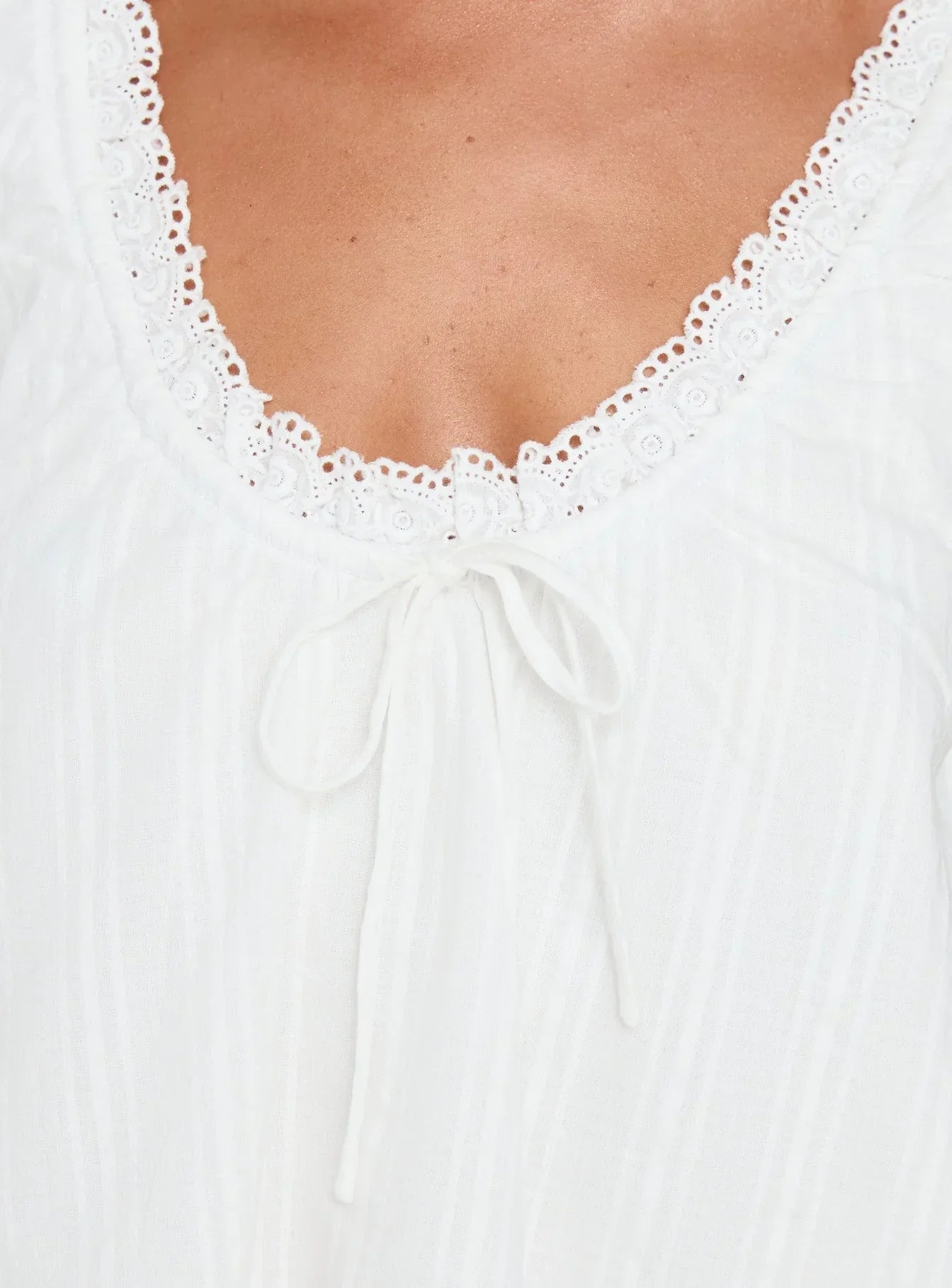 Antiquity Babydoll Top White