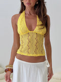 Cruizer Halter Top Yellow