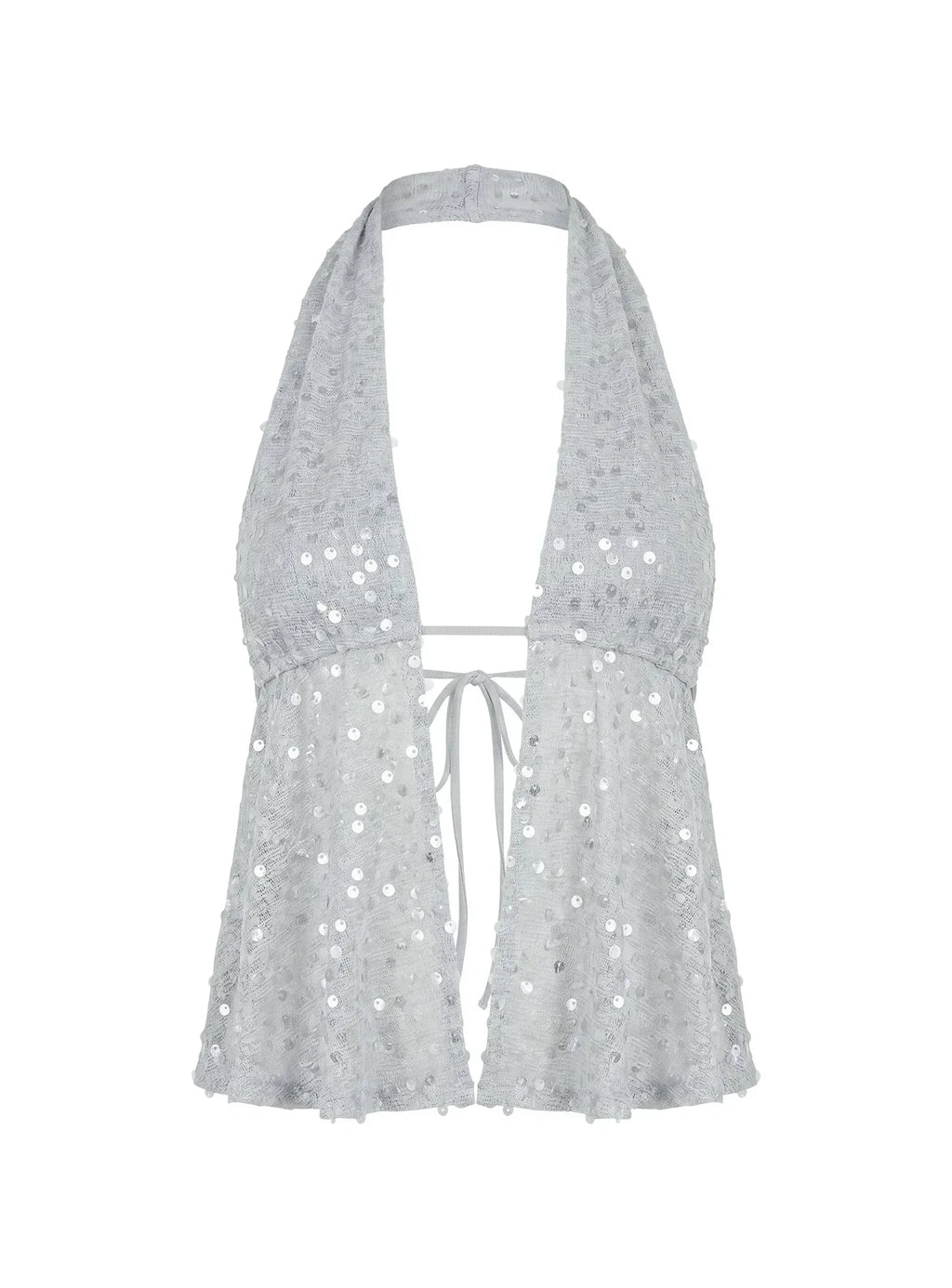 Bright Futures Halter Shimmer Top Lilac