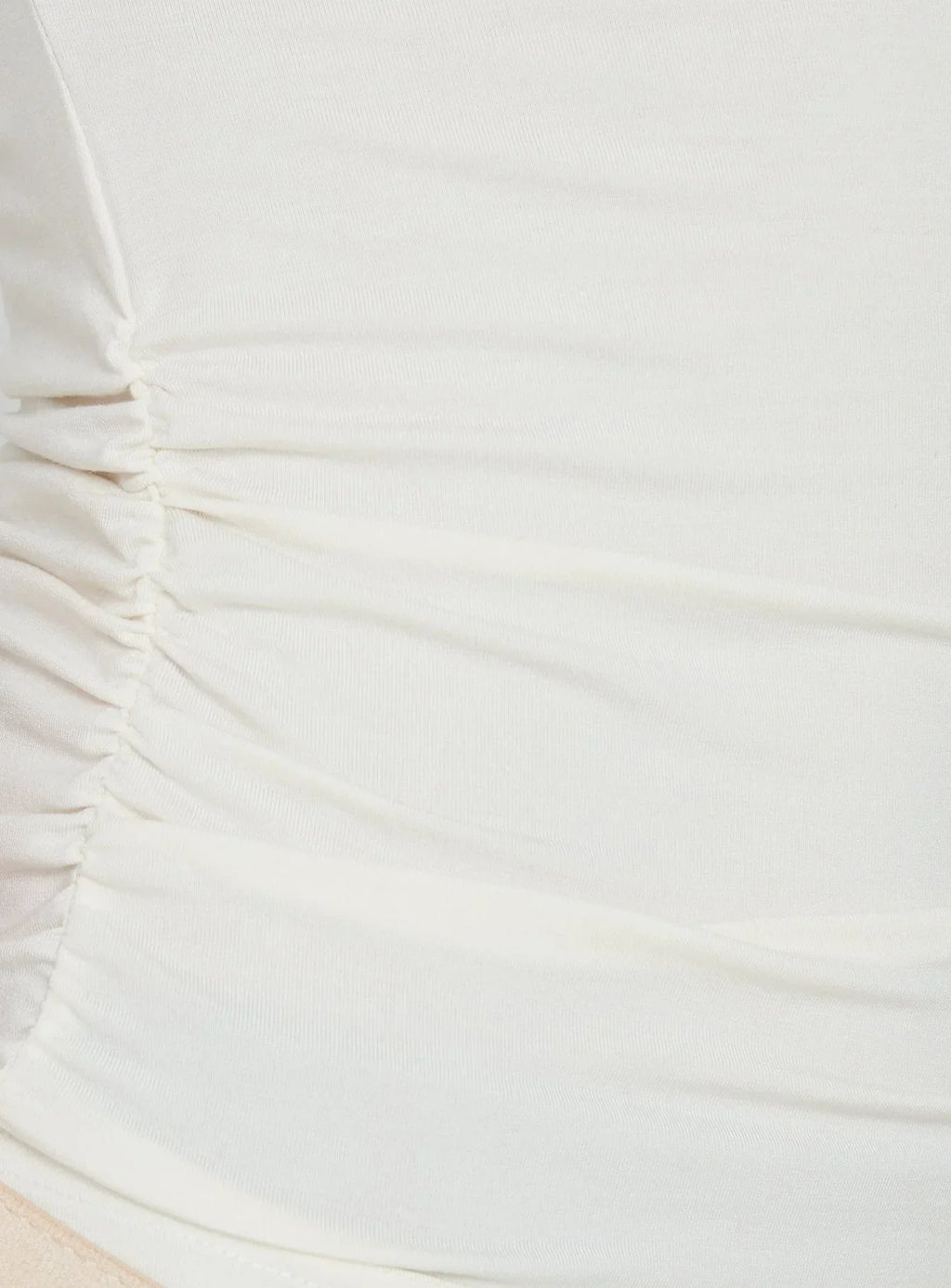 Luckiest Girl Off Shoulder Cinched Top Cream
