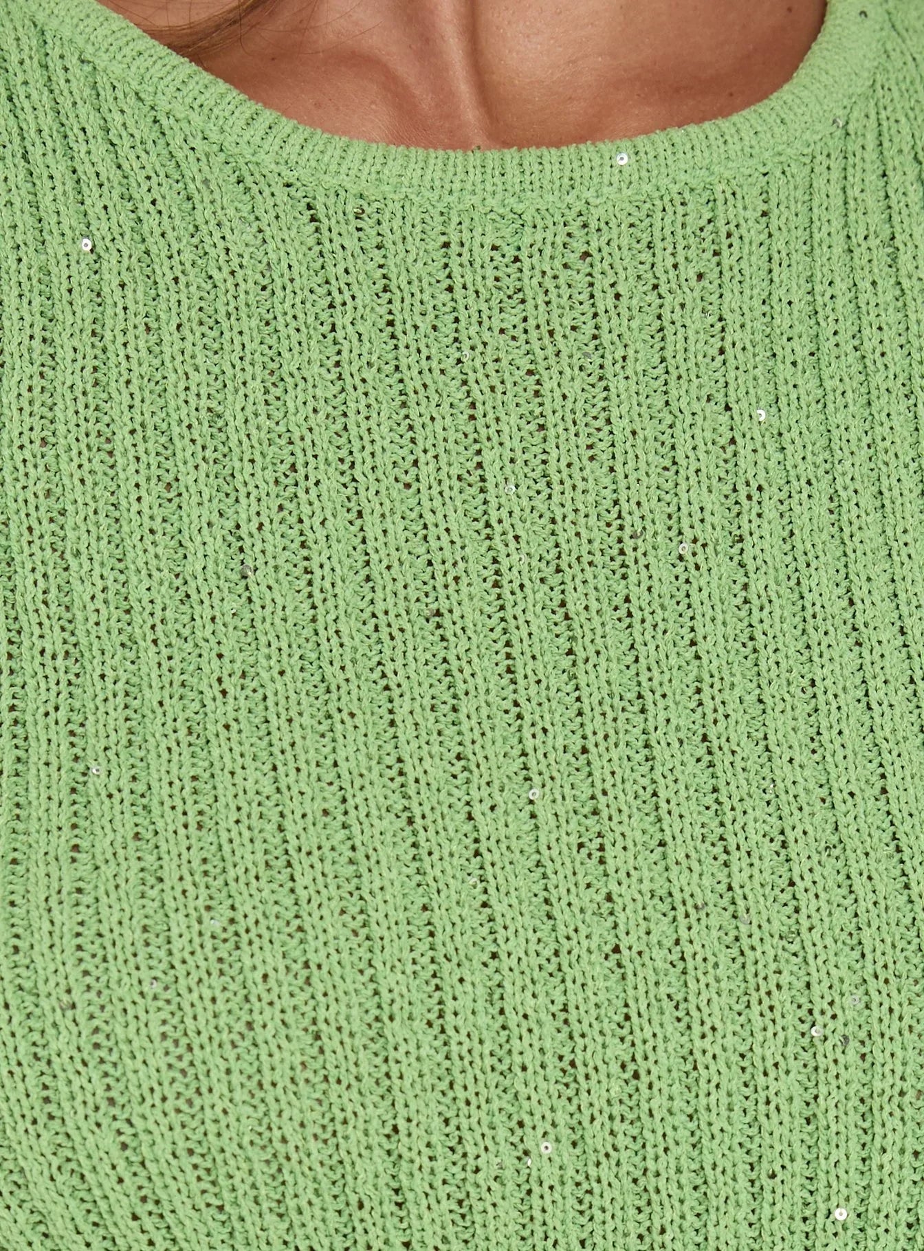 Love Notes Tie Side Sleeveless Top Green
