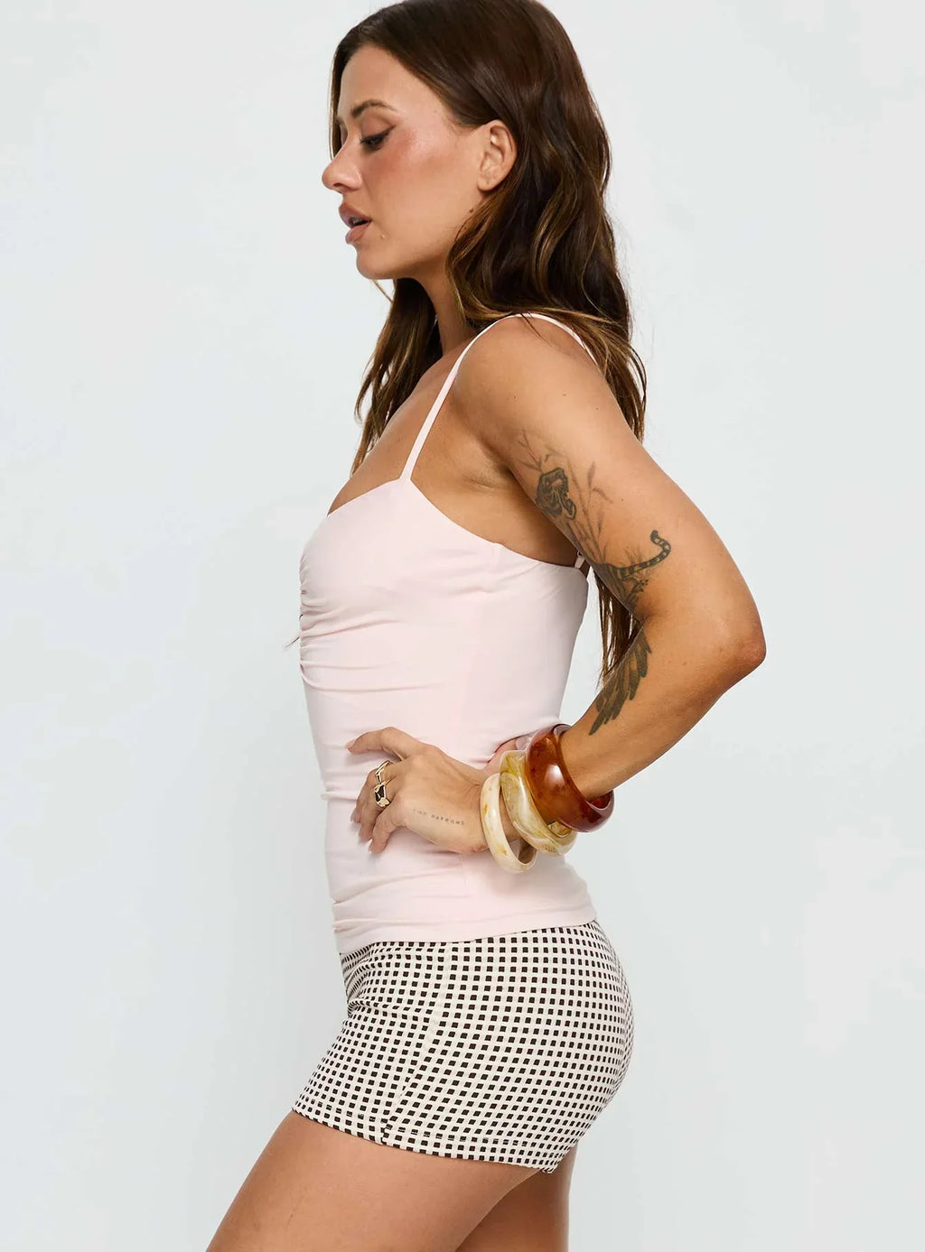 Bet You Wanna Bead Detail Top Pink