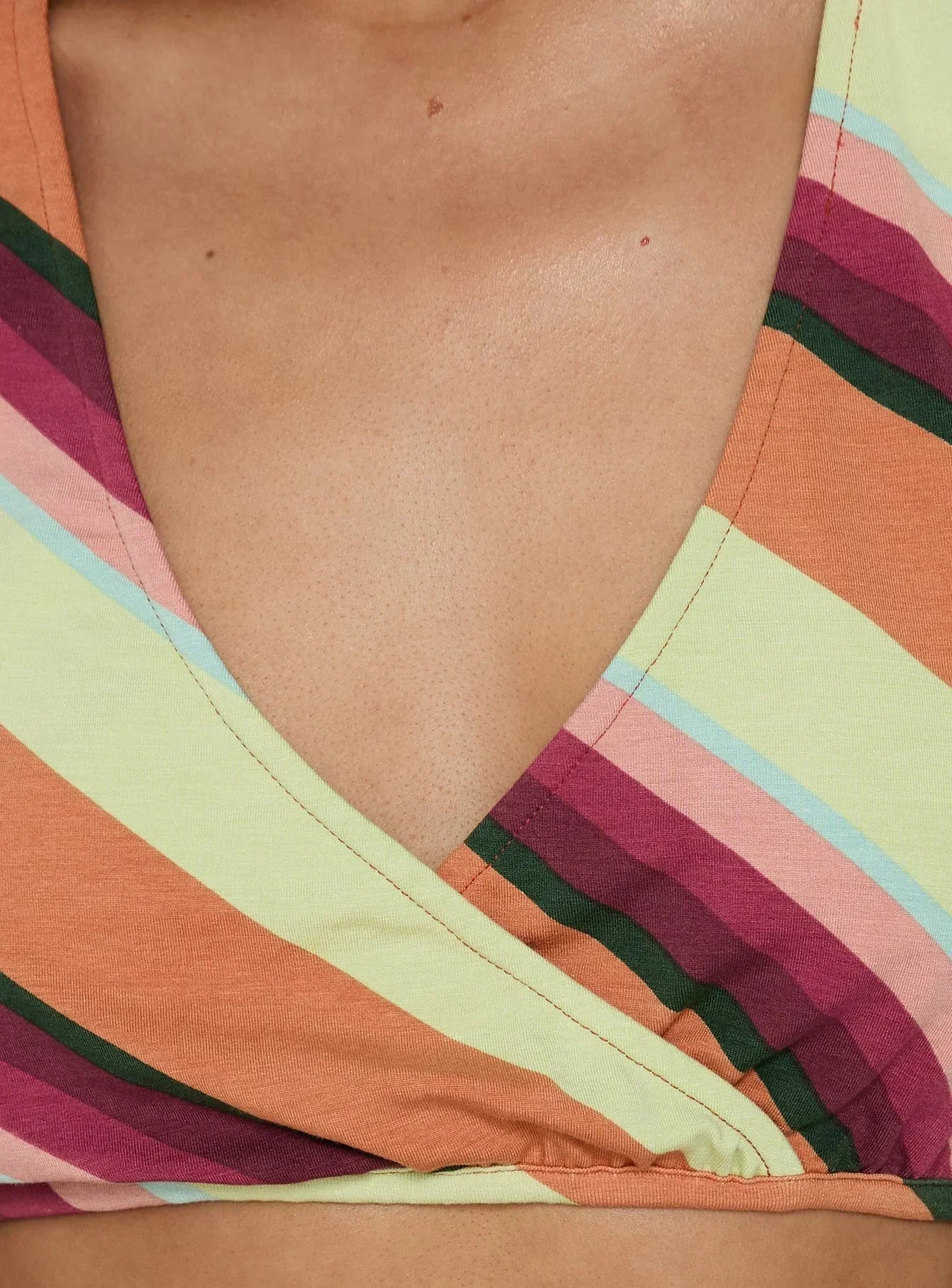 Espera Top Mixed Stripe Orange
