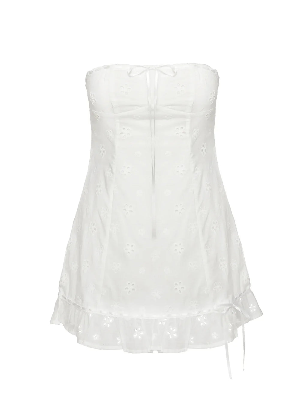 Molloy Strapless Mini Dress White