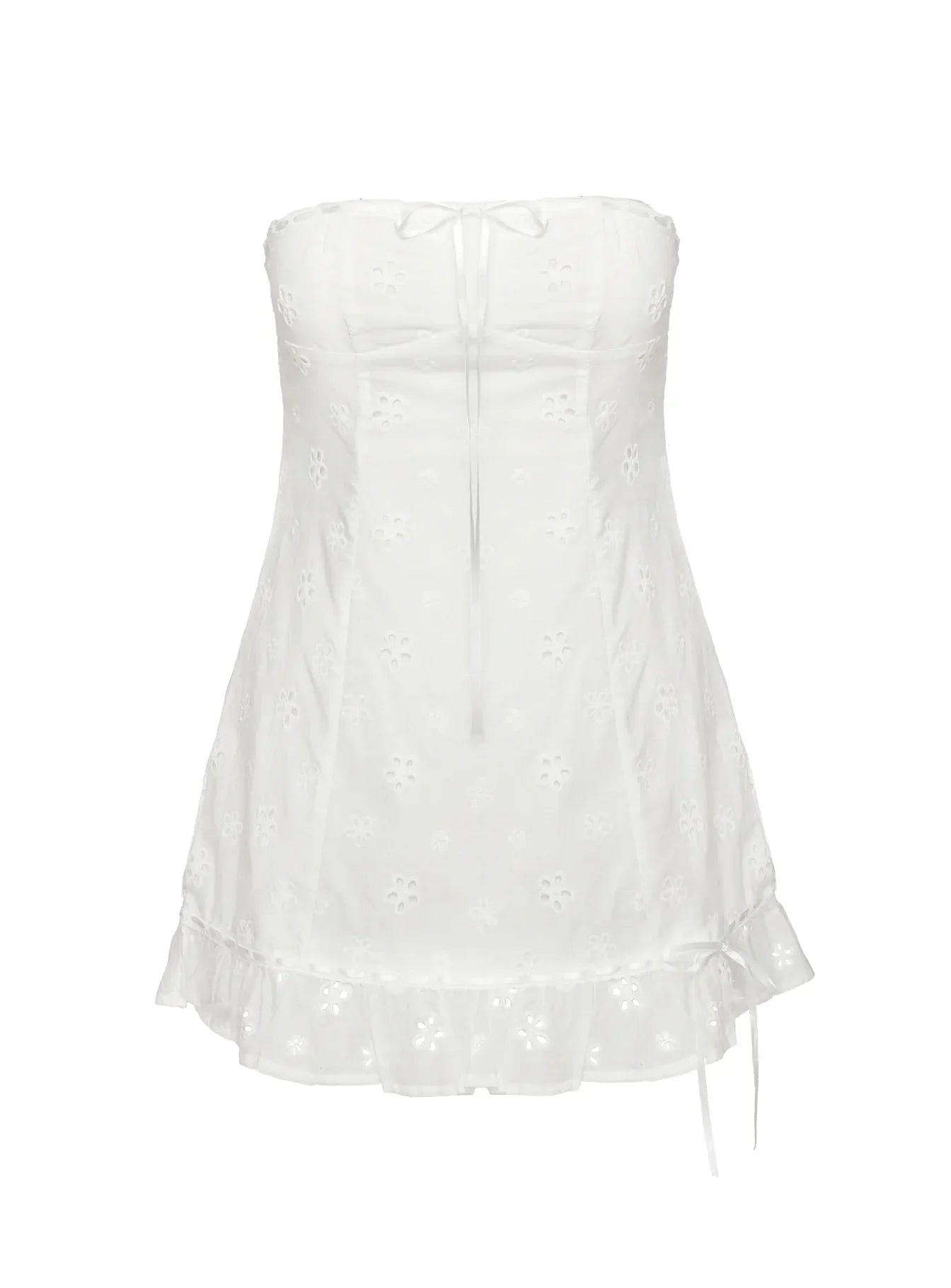 Molloy Strapless Mini Dress White