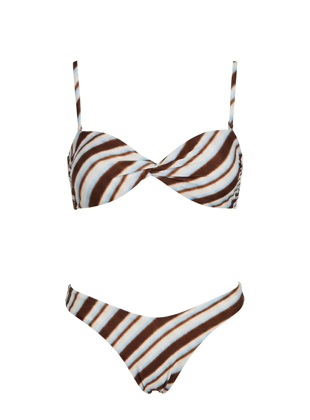 Amplitude Bikini Top Blue Multi Stripe