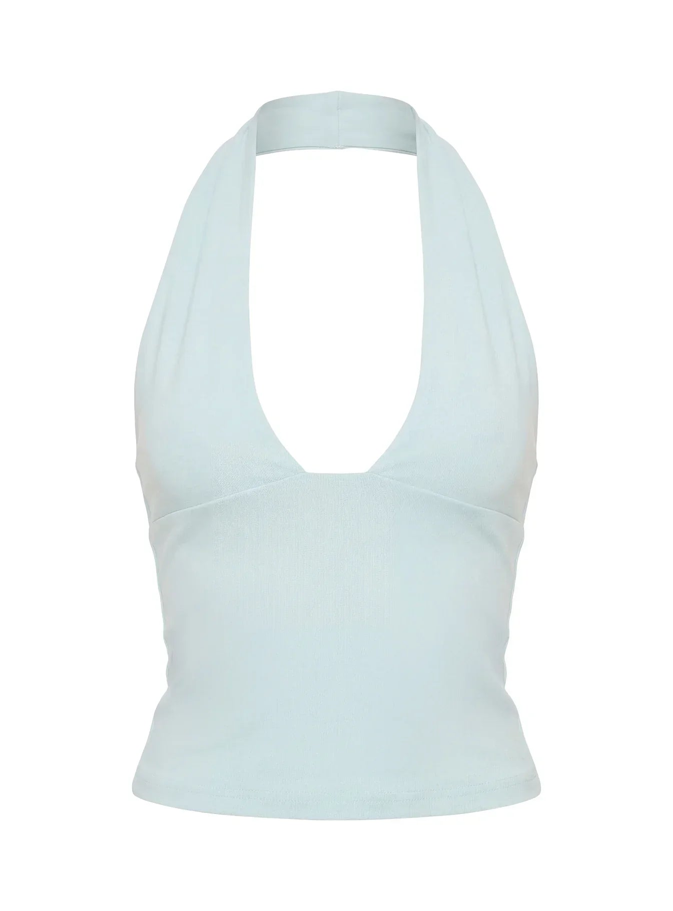 Daily Define Halter Tank Top Blue