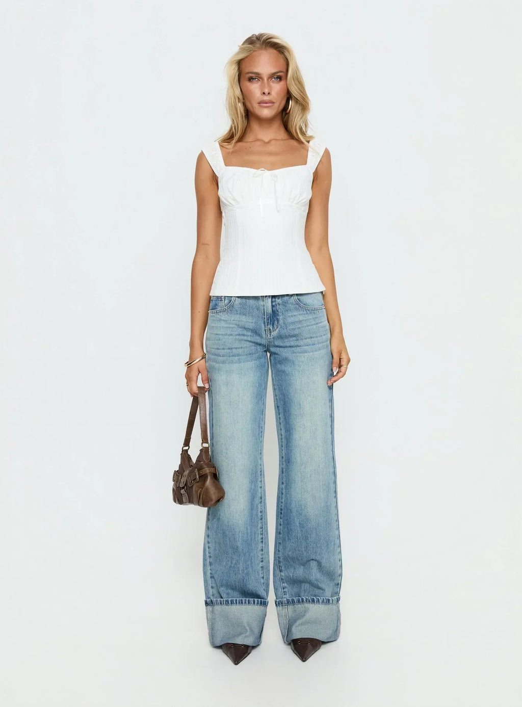 Garconne Textured Top White