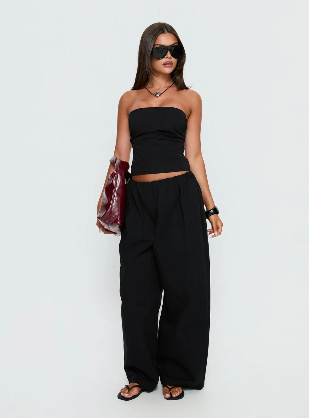 Twilight Strapless Top Noir