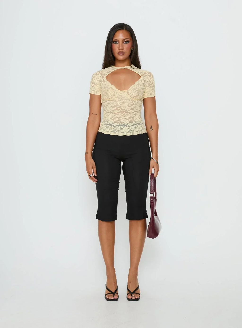 Giallo Lace Top Butter