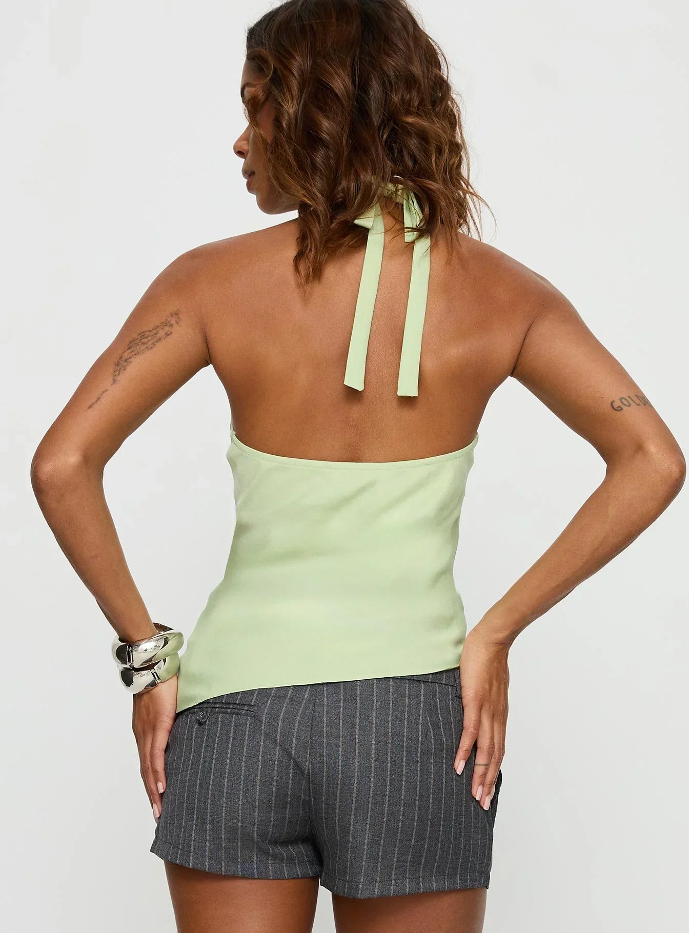 Clerissa Ring Detail Top Green