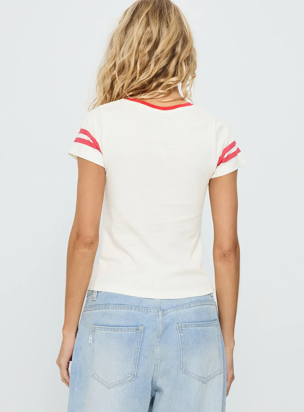 Nhra Championship Ringer Graphic Top White