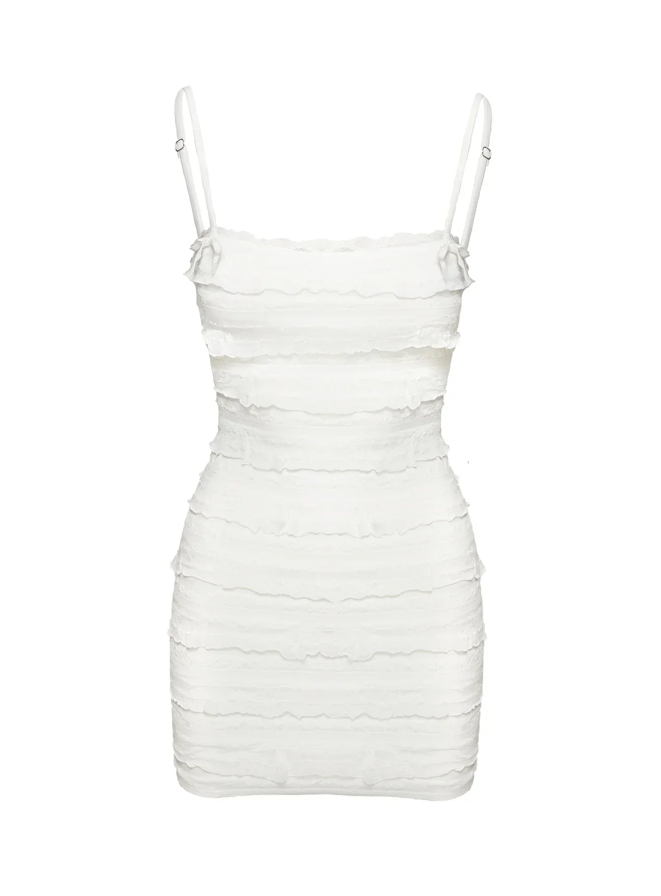 Gradine Mini Dress White