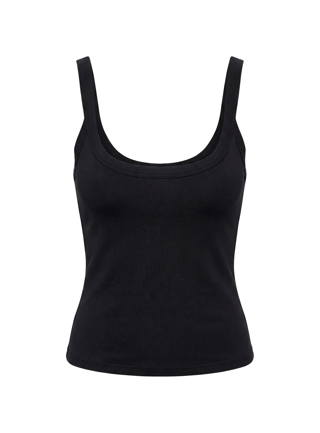 Kasper Cinched Longline Tank Top Black