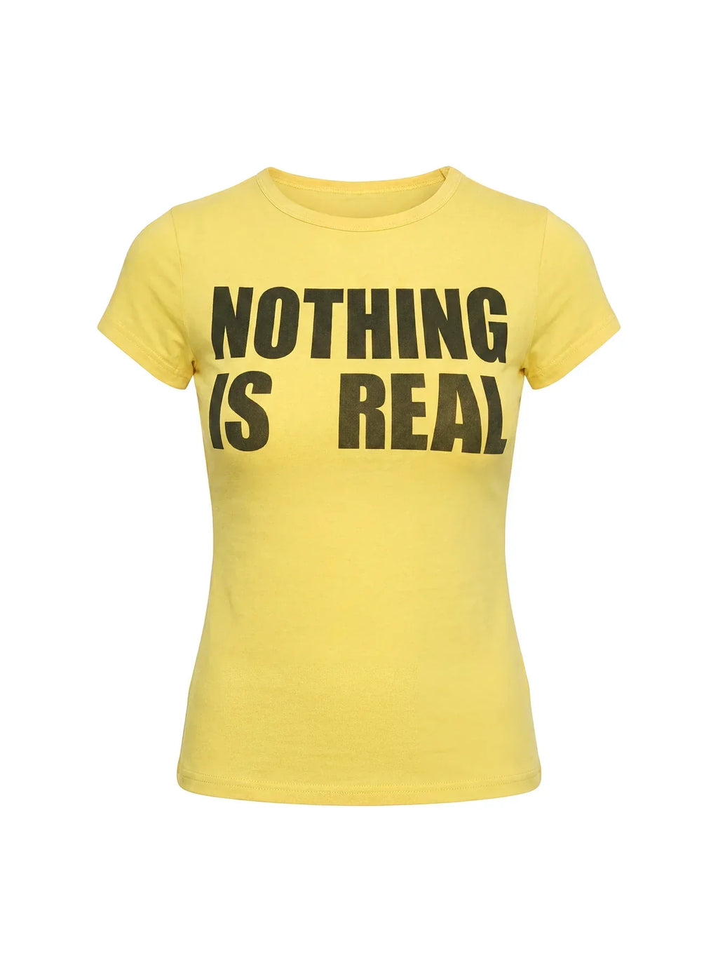 Nothing Is Real Graphic Top Yellow / Black