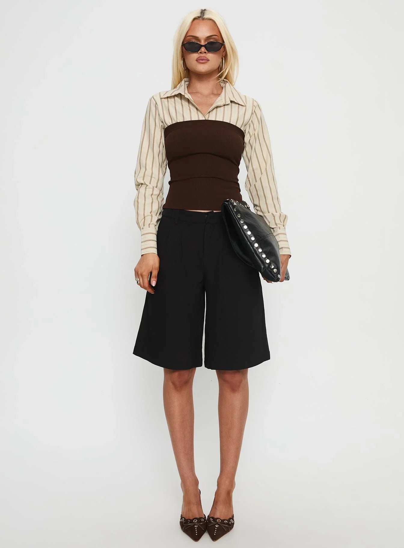 Dawnette Layered Long Sleeve Top Multi