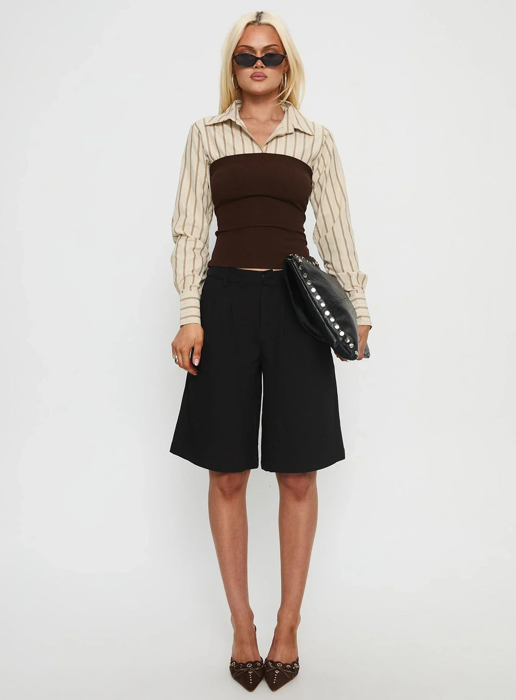 Dawnette Layered Long Sleeve Top Multi