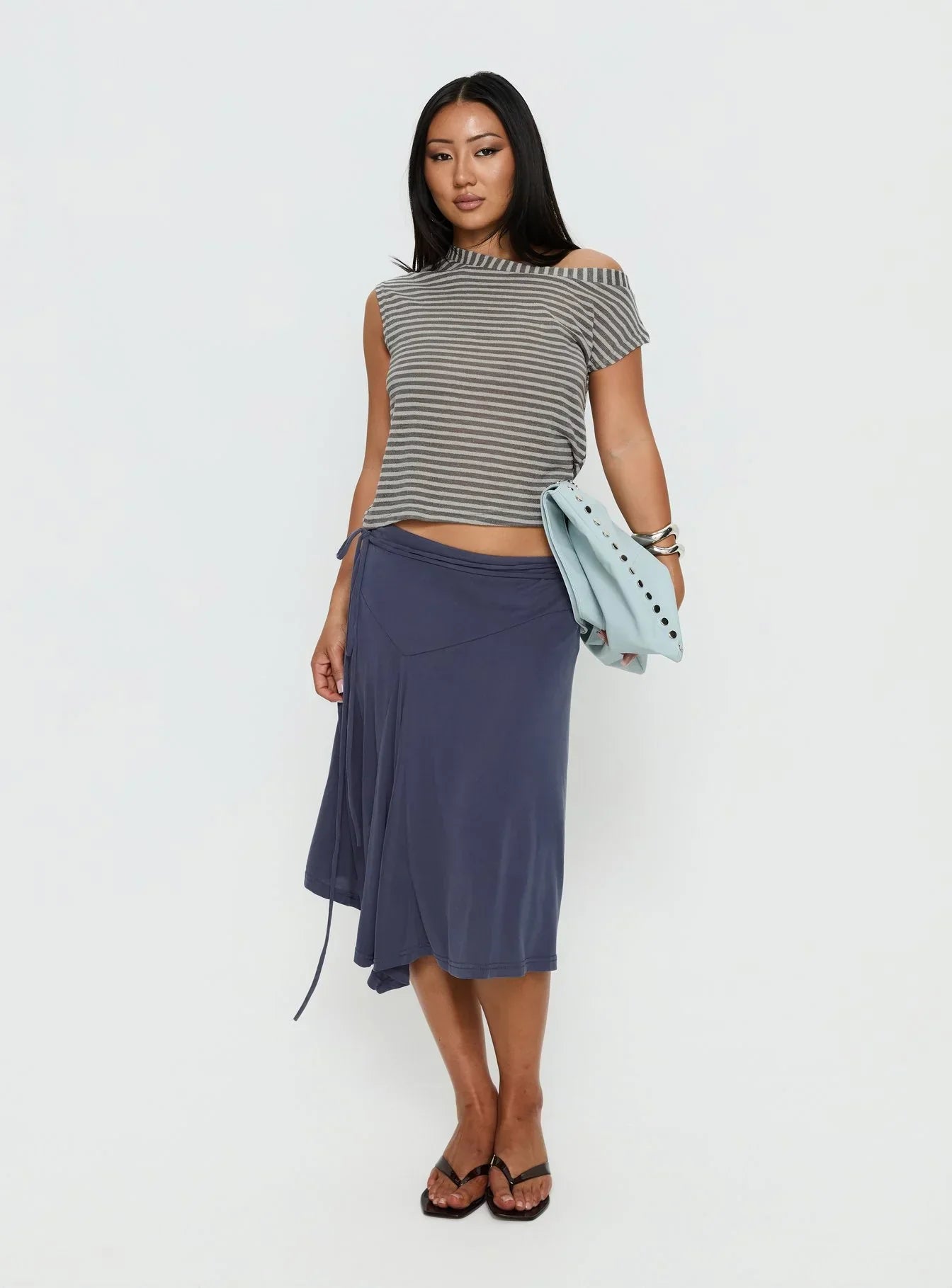 Ashfield Top Grey Stripe